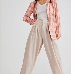 Free People Linen Wide Leg Pant size XS